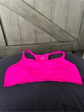 Neon Pink Seamless Sports Bralette - Women Intimates